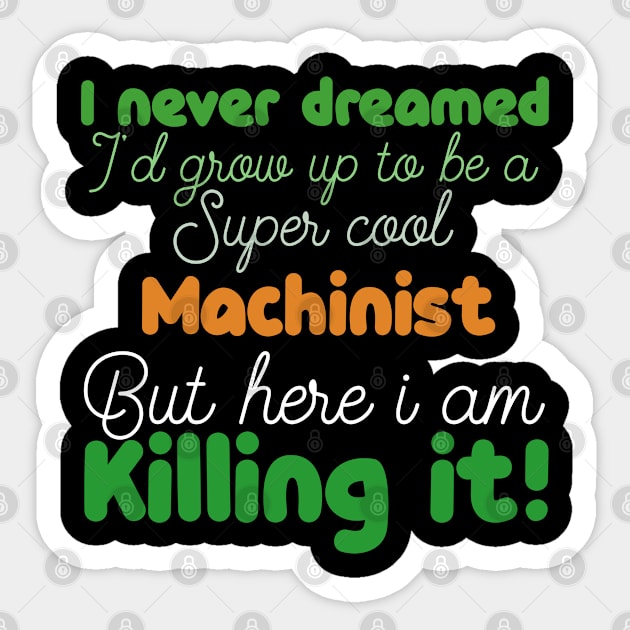 machinist Sticker by Design stars 5